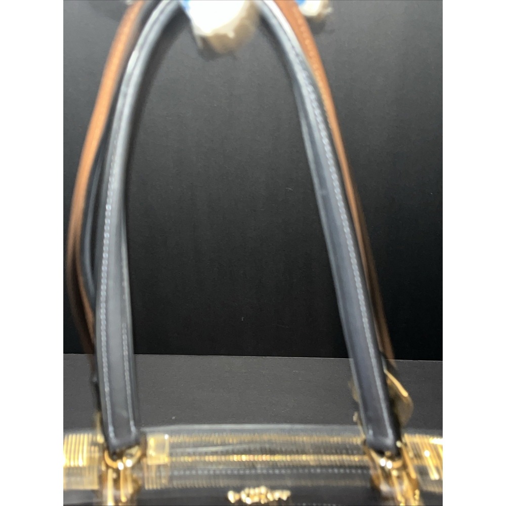 Coach Brooke Carryall in Midnight Blue Signature Embossed Leather Top Handle - Picture 4 of 14